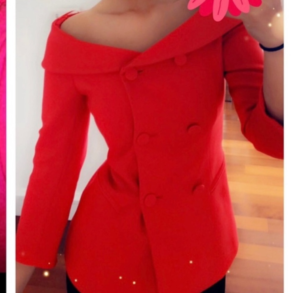 Zara red blazer